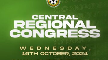 Central Regional FA to hold Ordinary Congress on October 16