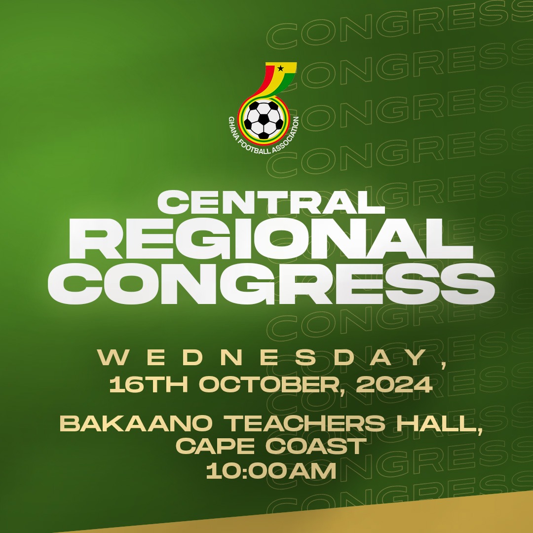 Central Regional FA to hold Ordinary Congress on October 16