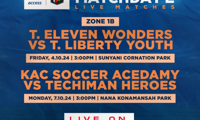 TV schedule for 2024-25 Access Bank DOL Zone 1 Match Day 2