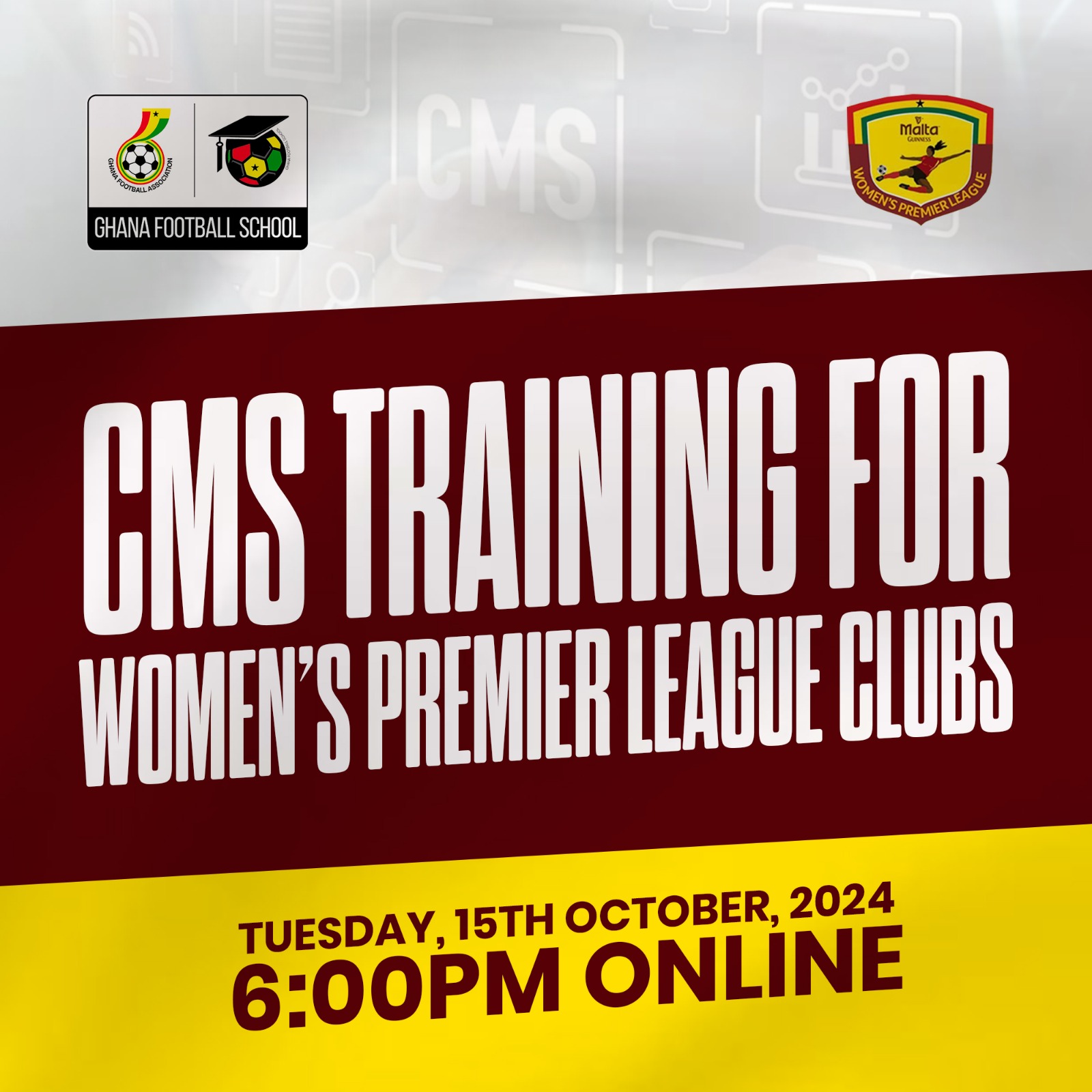 Online CMS training for Women’s Premier League clubs set for October 15