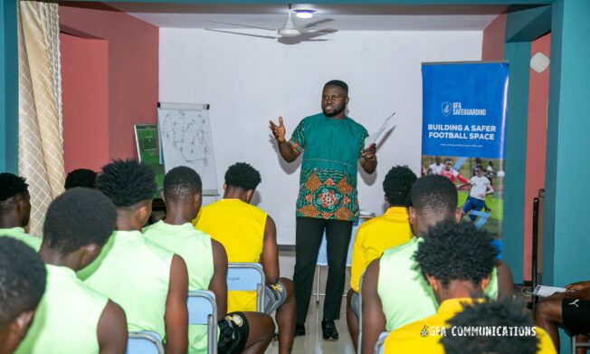 Black Satellites players and officials receive SafeGuarding Training ahead of WAFU Zone B U-20 Afcon Qualifiers