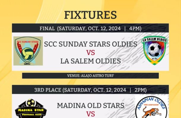 RENFAG Oldies League: SCC Sunday Stars to Battle La Salem Oldies in Epic Final