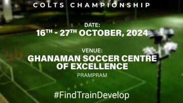 FIFA TDS: Elite U15 Boys Championship Kicks Off on Thursday at GSCE, Prampram