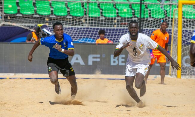 Black Sharks thrash Tanzania 10-3 in Beach Soccer AFCON final Group A game