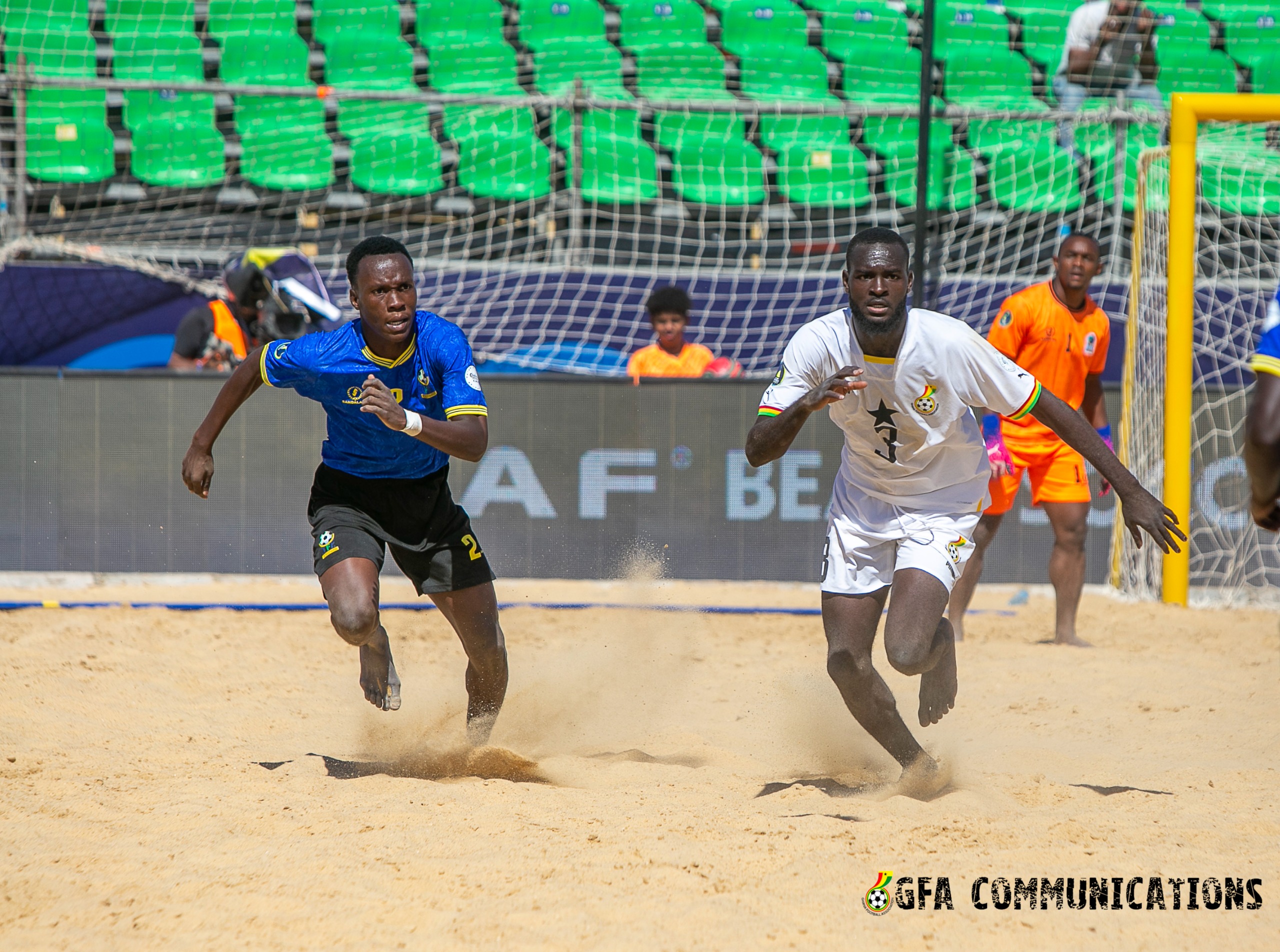 Black Sharks thrash Tanzania 10-3 in Beach Soccer AFCON final Group A game