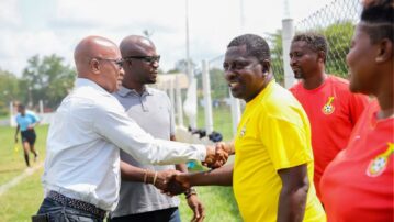 Vice-President Mark Addo Visits Black Maidens in Camp
