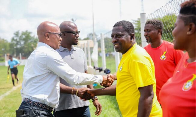 Vice-President Mark Addo Visits Black Maidens in Camp