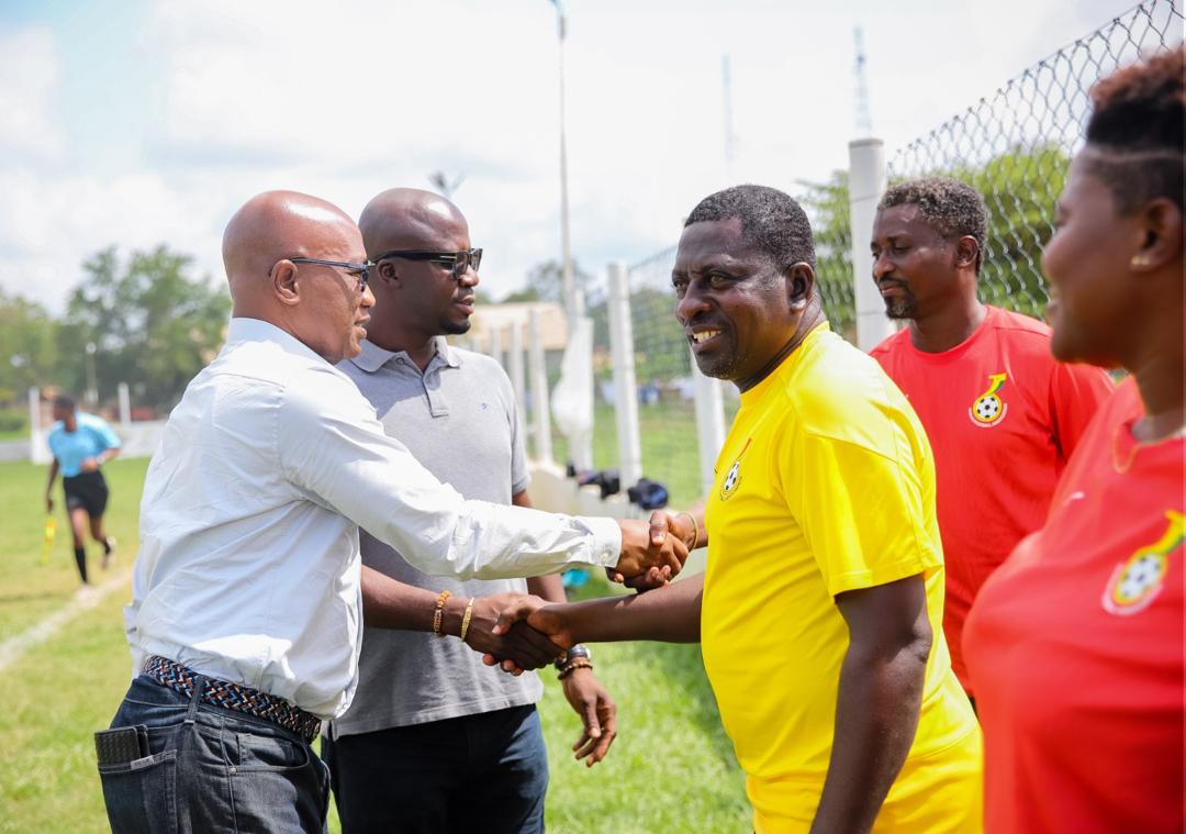 Vice-President Mark Addo Visits Black Maidens in Camp