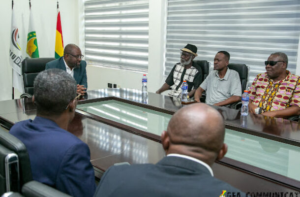 Family of late Coach Oko Aryee pays Courtesy call on GFA