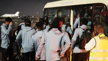PHOTOS: Black Stars land in Luanda for crucial Africa Cup of Nations qualifier against Angola
