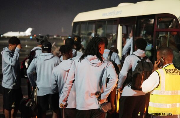 PHOTOS: Black Stars land in Luanda for crucial Africa Cup of Nations qualifier against Angola