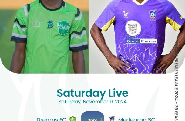 Premier League: Dreams FC seek first win of season against Medeama SC on Saturday