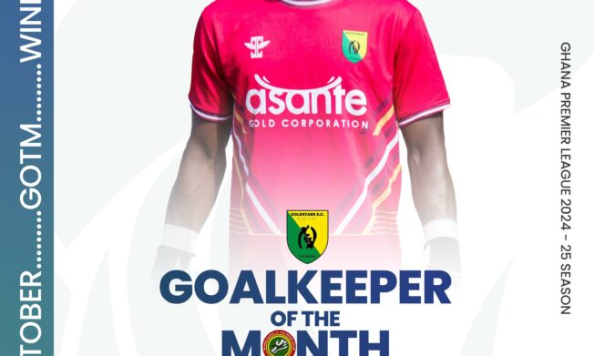 Emmanuel Kobi scoops Ex- National Goalkeepers Union Best Premier League Goalkeeper for October award