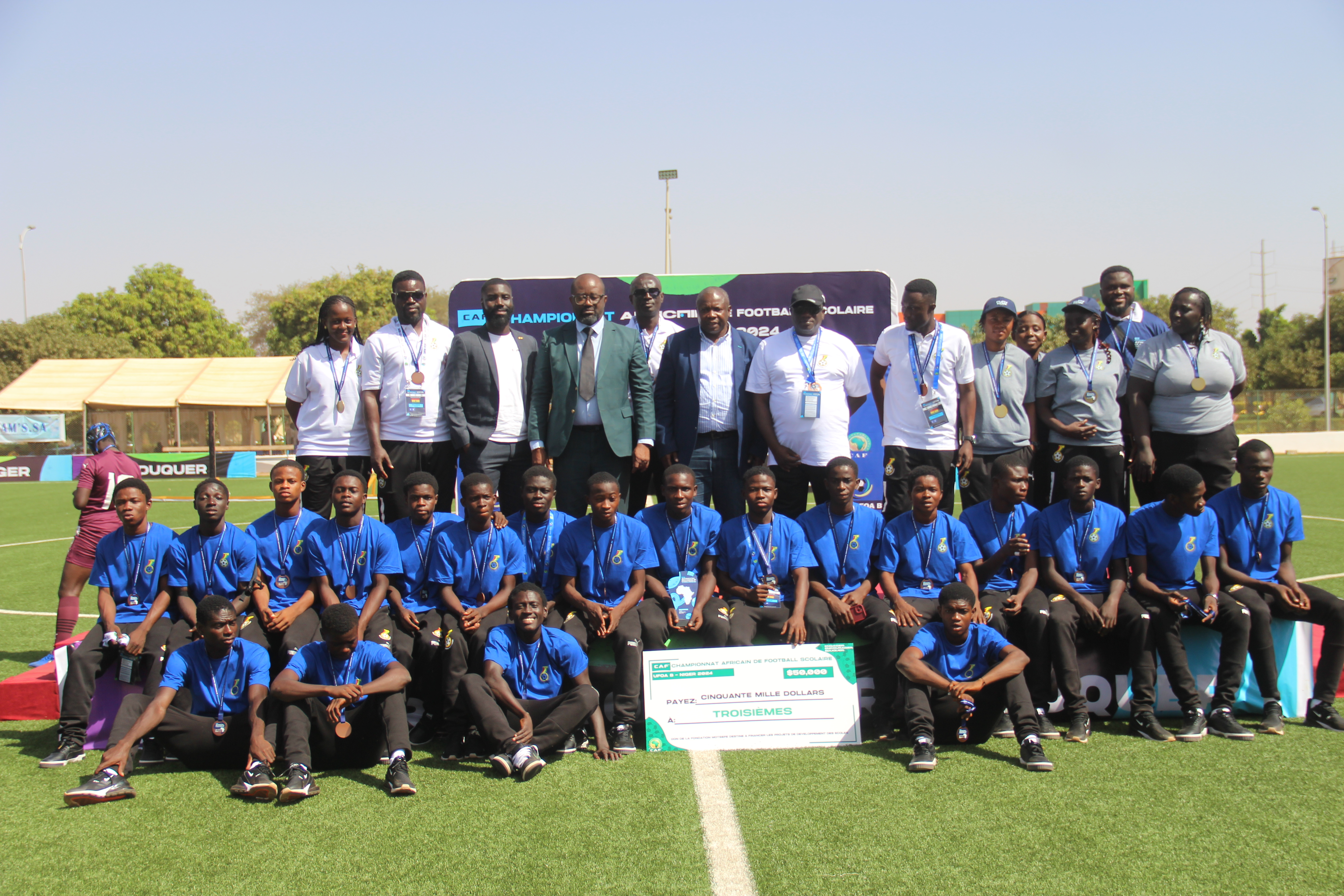 Ghana Schools U15 Boys claim third place at WAFU B African Schools Football Championship