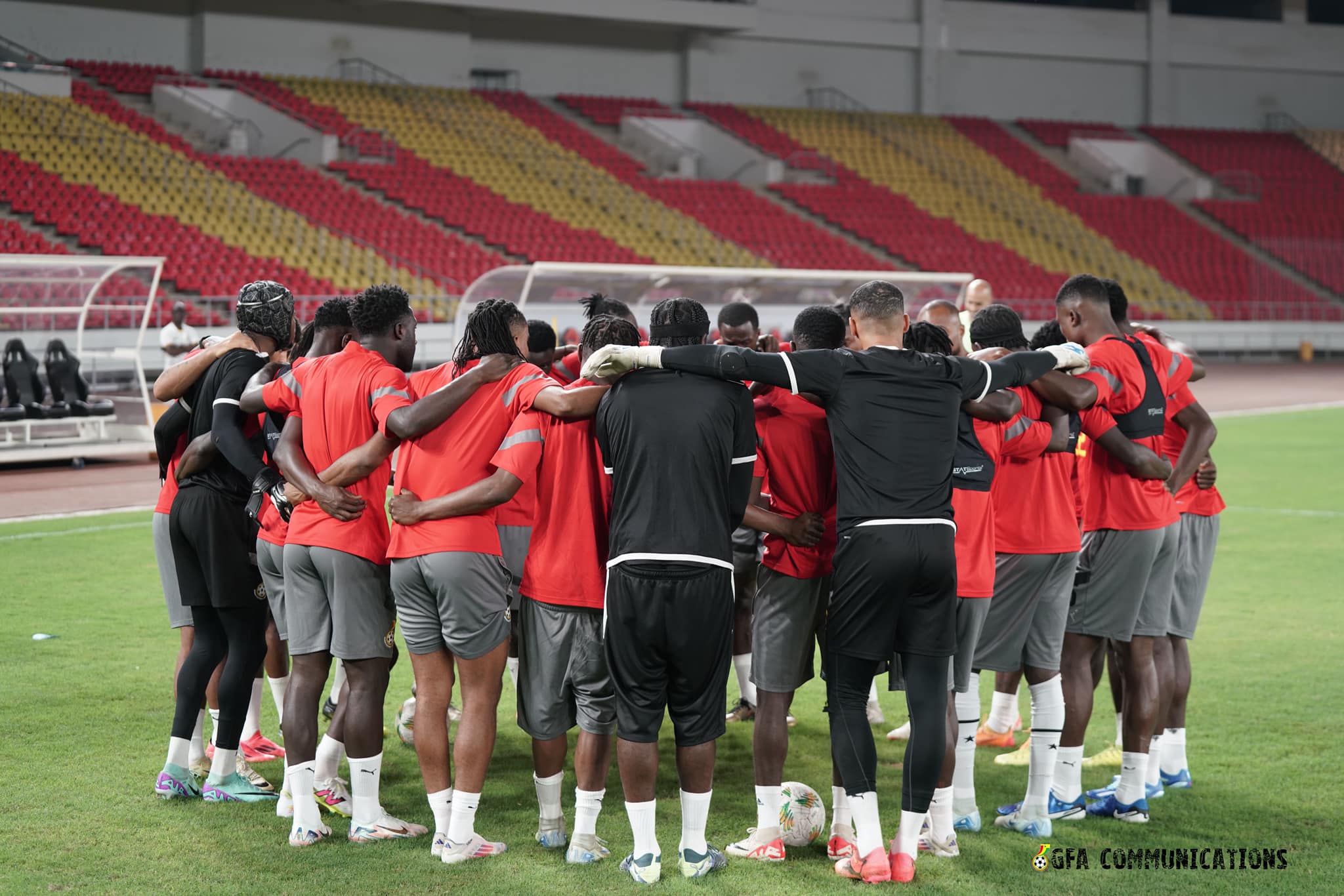 PHOTOS: Black Stars train at Estadio 11 de Novembro in Luanda ahead of Angola clash