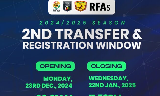 Second Registration Window Opens 0n December 23 for Clubs Across All Divisions