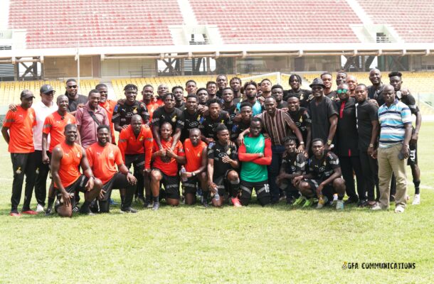 CHAN Qualifier: PFAG, Ex-players visit Black Galaxies ahead of Nigeria clash