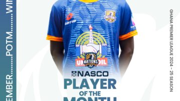 Faisal Charwetey wins NASCO player of the month award for November