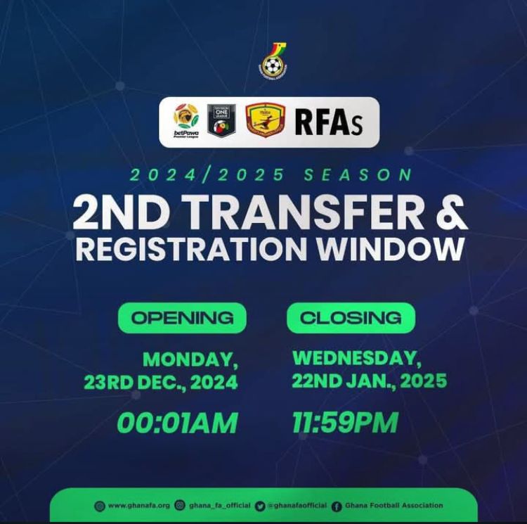 Second transfer and registration window opens today