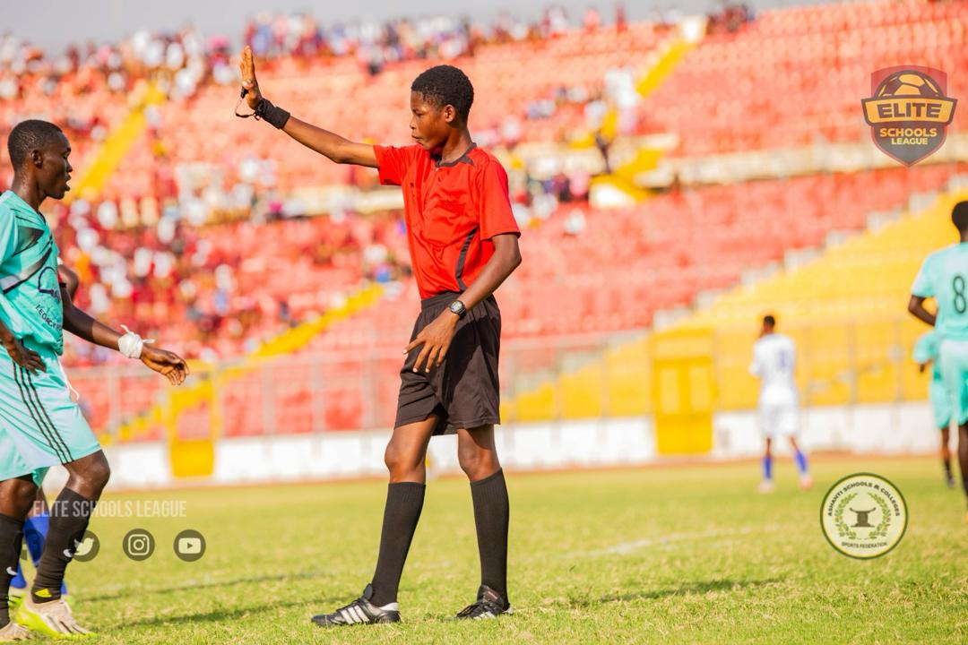 ‘Catch Them Young’ Referee Benedict Agyei Shines in Ashanti Region Inter-School Soccer Final