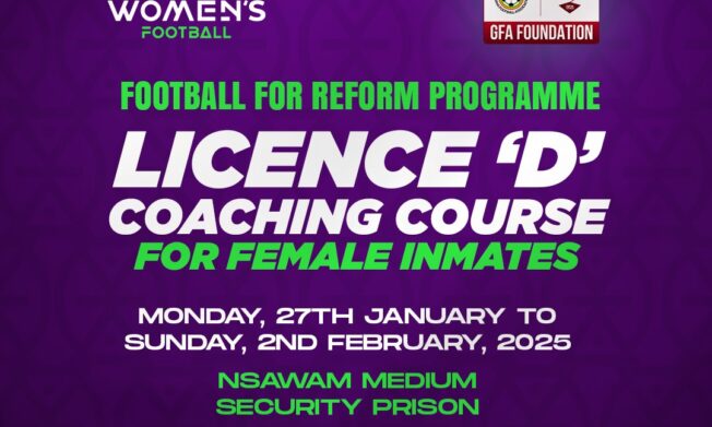 CAF Football for Reform trains Female Inmates at Nsawam Prison