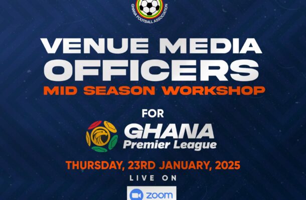 Mid-season Workshop for Venue Media Officers on Thursday, January 23