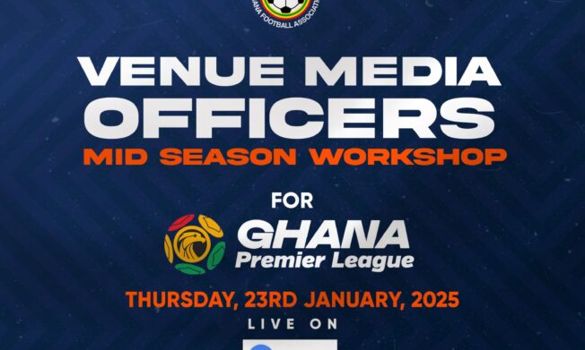 Mid-season Workshop for Venue Media Officers on Thursday, January 23