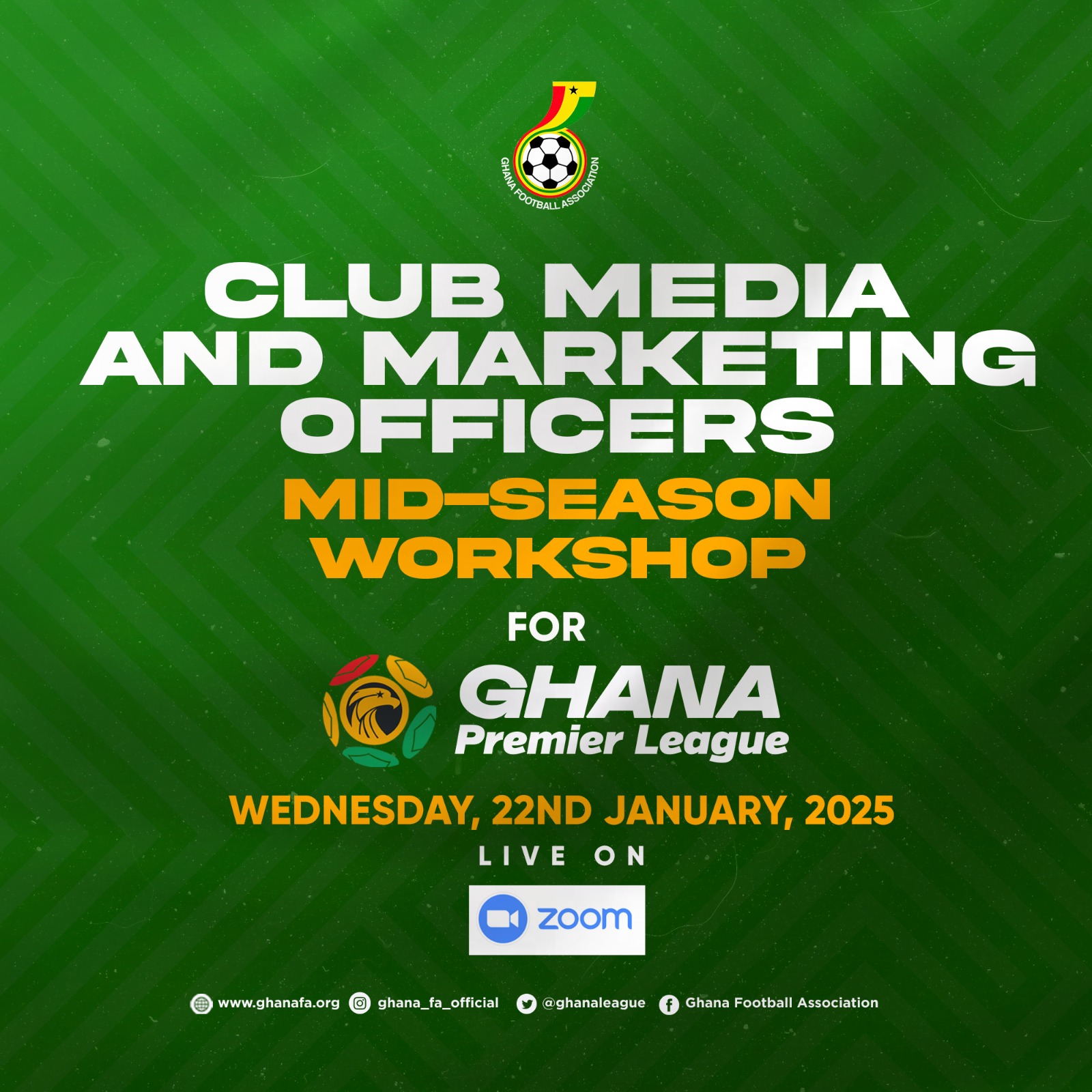 One-day Workshop for Club Media and Marketing Officers slated for January 22