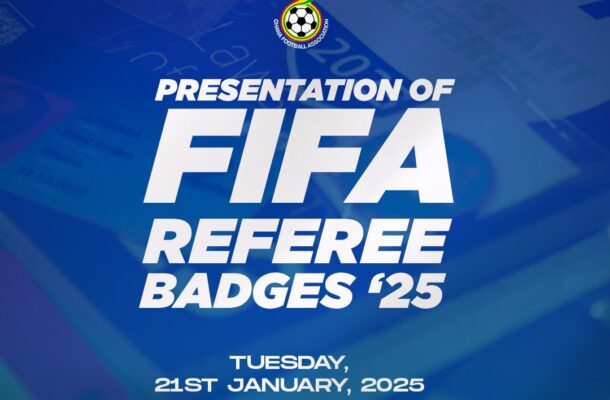 Twenty-two Referees to Receive FIFA badges for 2025 on Tuesday 