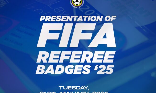 Twenty-two Referees to Receive FIFA badges for 2025 on Tuesday 