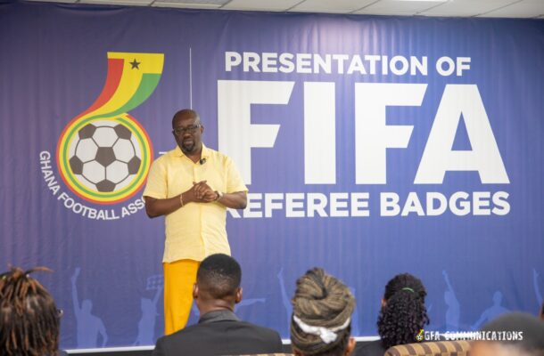 President Kurt E.S Okraku urges FIFA referees to be 'great ambassadors' for Ghana Football