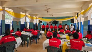CAF Football for Reform Coaching Course starts at Nsawam Prison