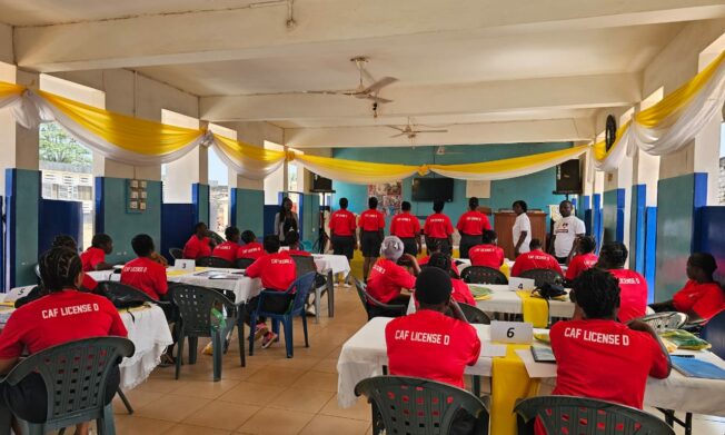 CAF Football for Reform Coaching Course starts at Nsawam Prison