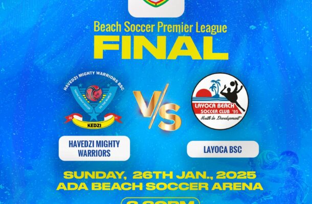 2023/24 Beach Soccer Premier League final scheduled for January 26