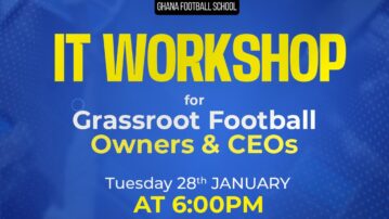 Ghana Football School Hosts IT Workshop for Grassroots Football Owners and CEOs