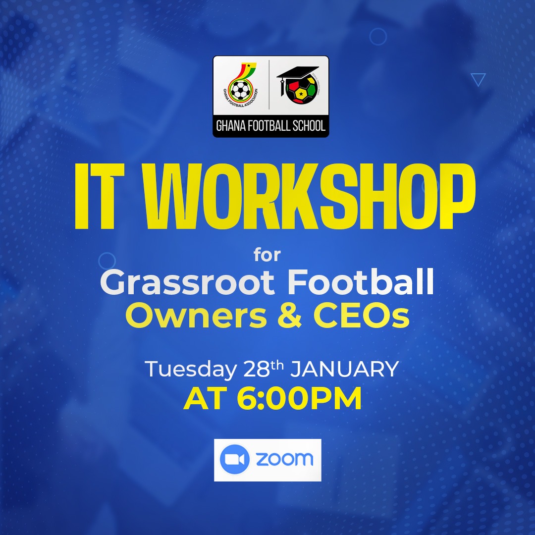 Ghana Football School Hosts IT Workshop for Grassroots Football Owners and CEOs