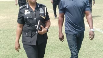 Security Committee Chairperson DCOP Lydia Donkor visits Nsoatre violence scene