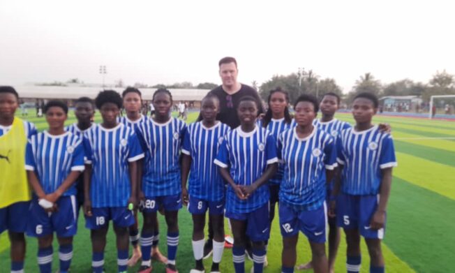 Black Queens Coach Kim Lars makes immediate impact, attends Women's FA Cup match at Senchi