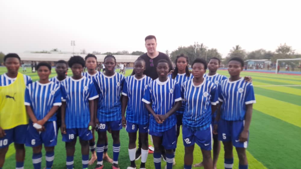 Black Queens Coach Kim Lars makes immediate impact, attends Women's FA Cup match at Senchi