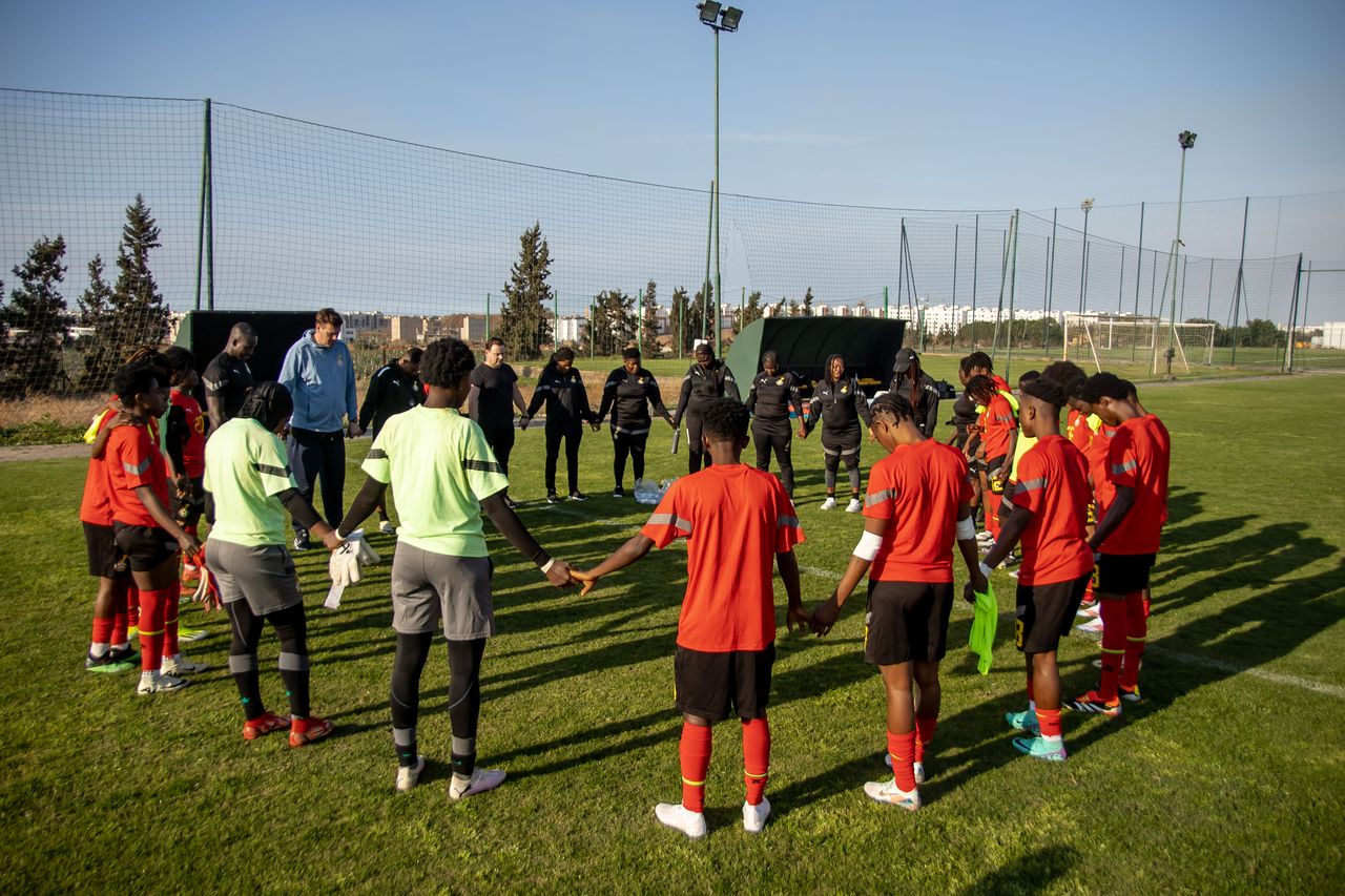 Black Queens hold first training session in Casablanca in readiness for international friendlies