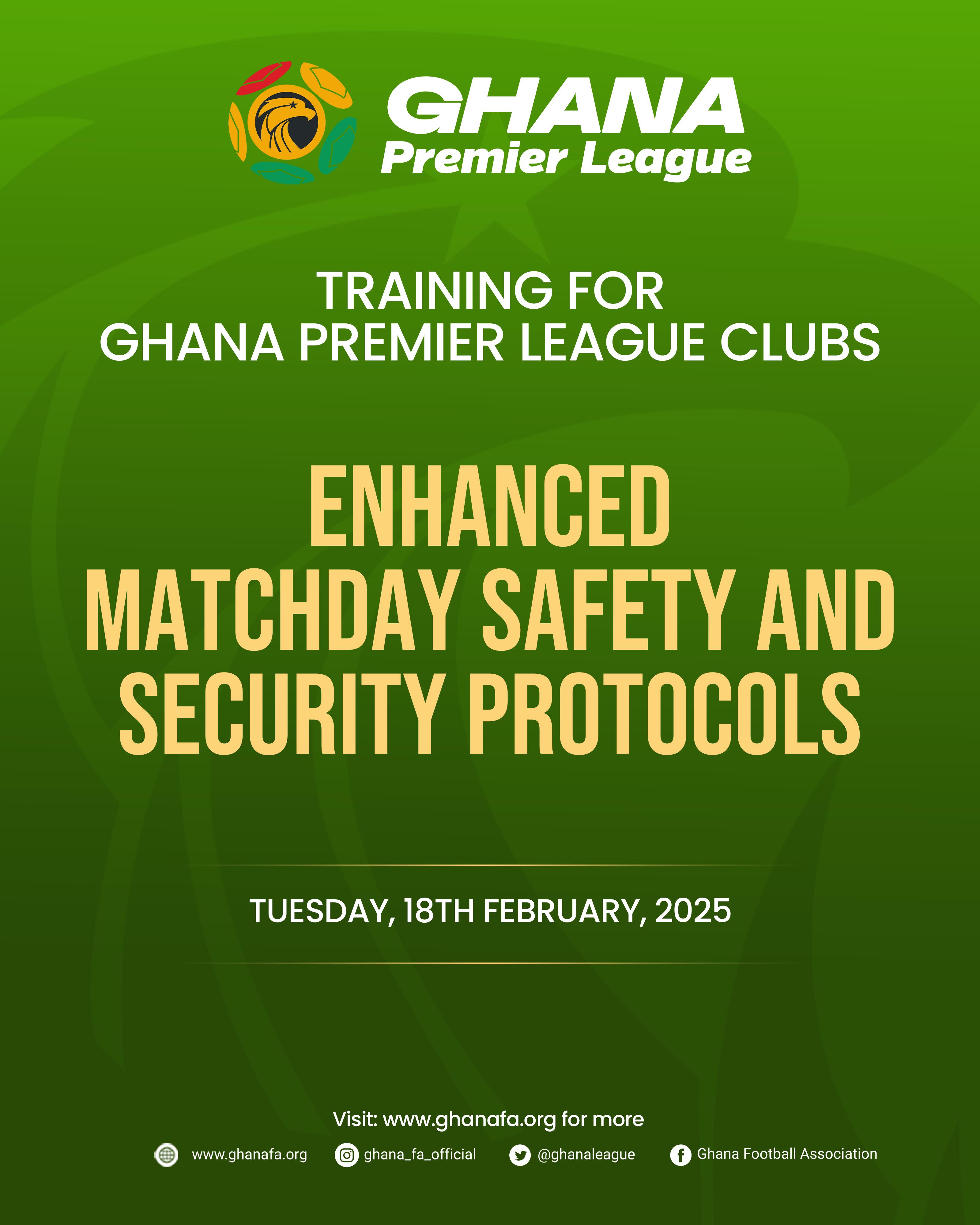 Enhanced Safety and Security Protocols: Training for Premier League Clubs on Tuesday 