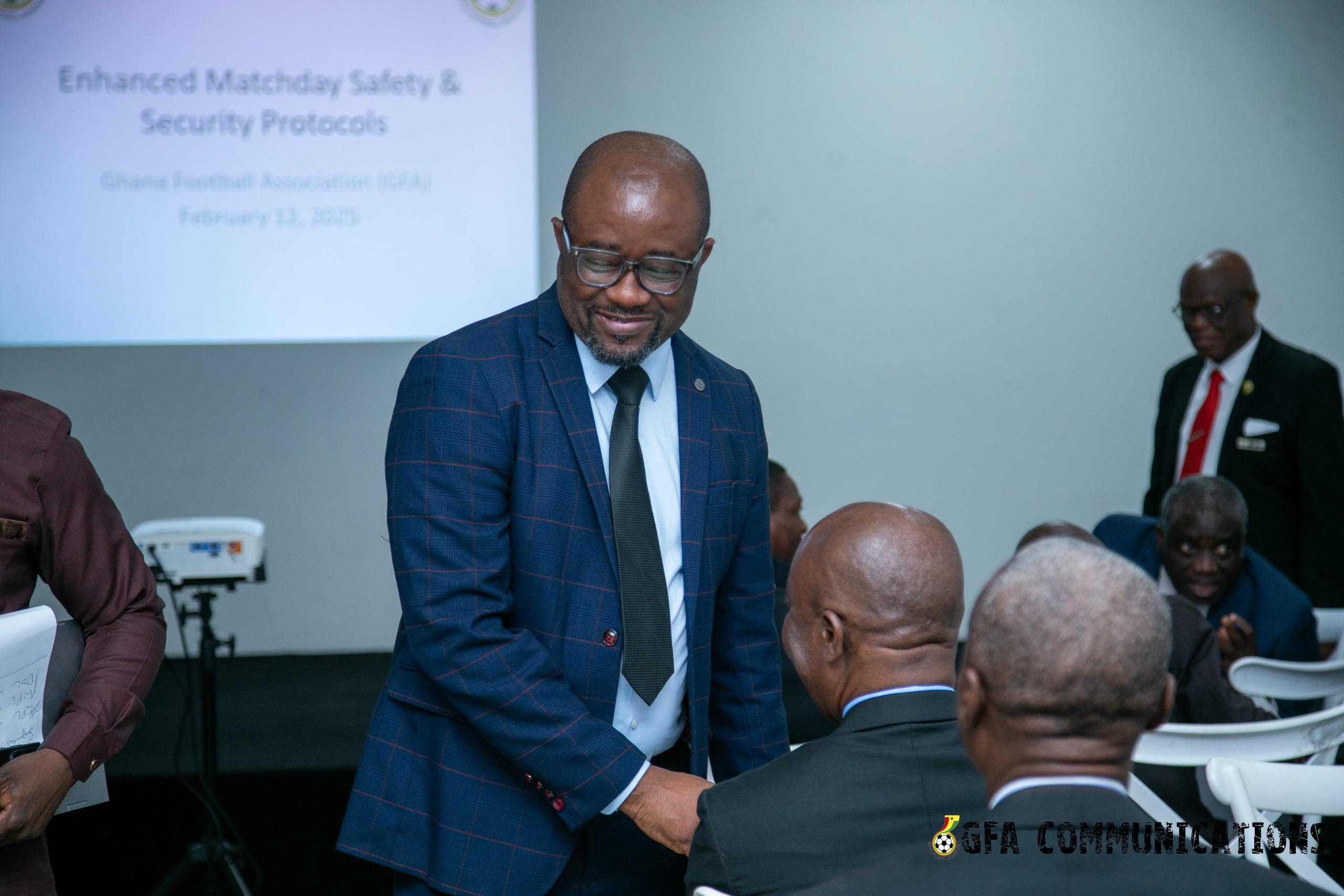 President Kurt E.S Okraku engages GPL Match Commissioners on enhanced safety protocols