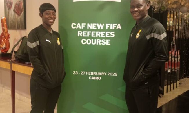 Selorm Yao Bless and Rejoice Addokwei Undergo CAF/FIFA Referees Course in Egypt