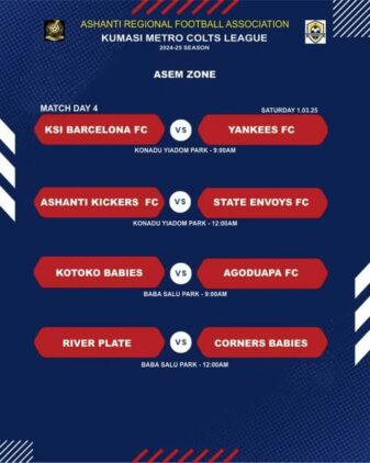 https://www.ghanafa.org/kumasi-metro-colts-premier-league-match-day-4-fixtures-announced