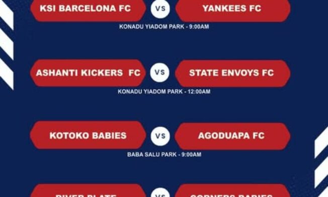 Kumasi Metro Colts Premier League: Match Day 4 Fixtures Announced