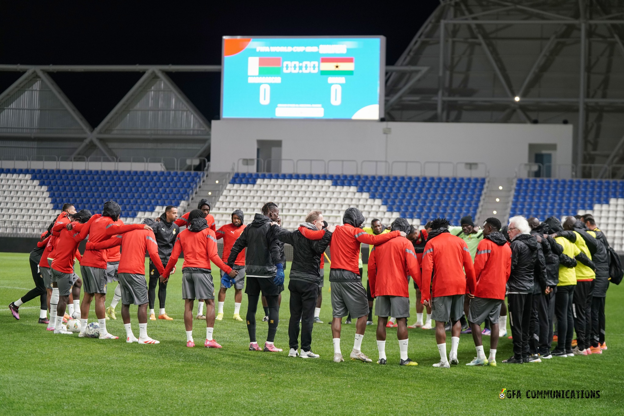 PHOTOS: Black Stars hold training at Grande Stade Al Hoceima ahead of FIFA World Cup qualifier against Madagascar