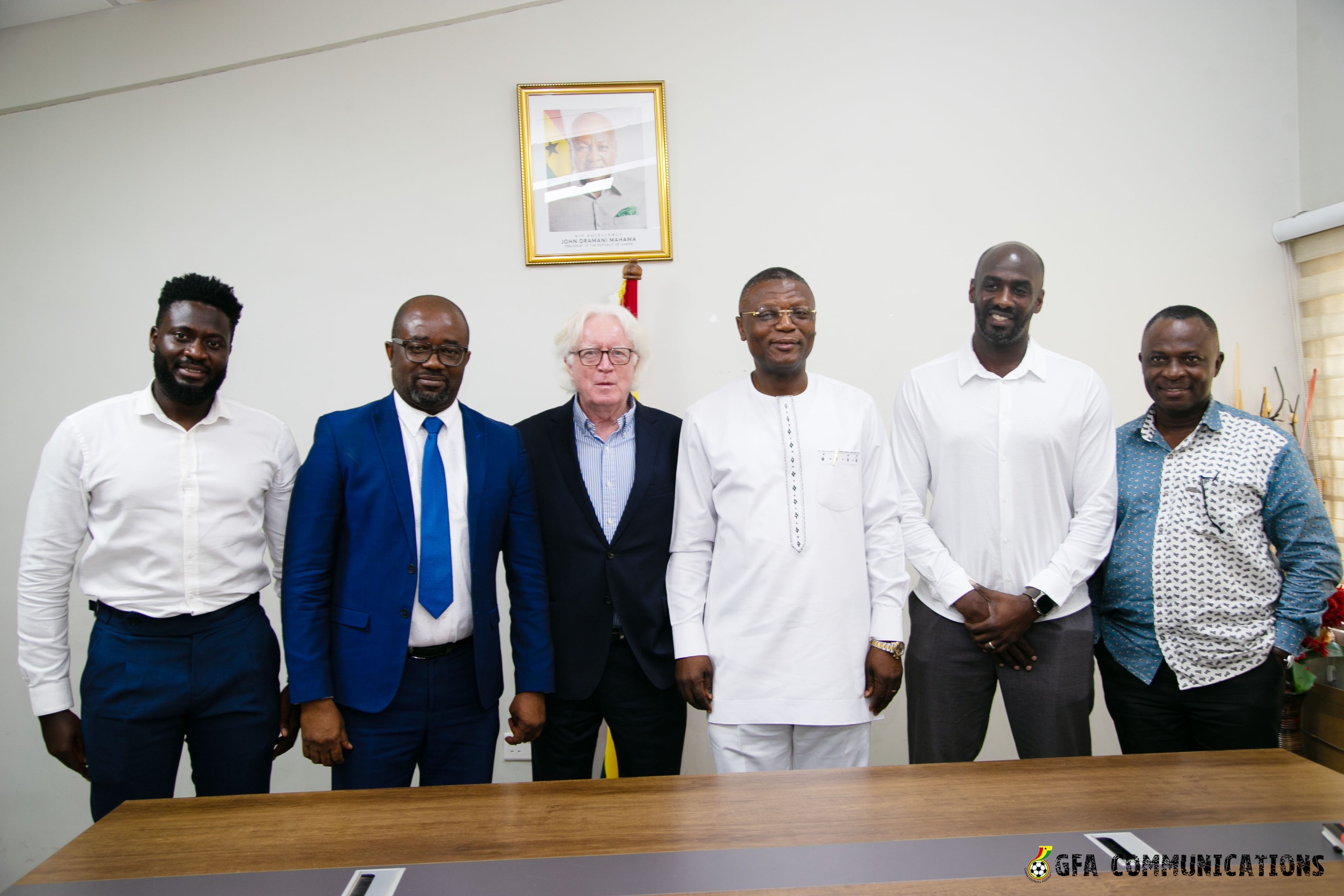 President leads Black Stars Technical team to pay courtesy call on Sports Minister