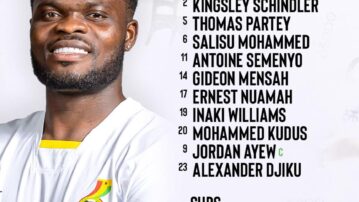 Benjamin Asare starts in goal, Jordan Ayew leads the attack as Otto Addo names lineup for Chad clash