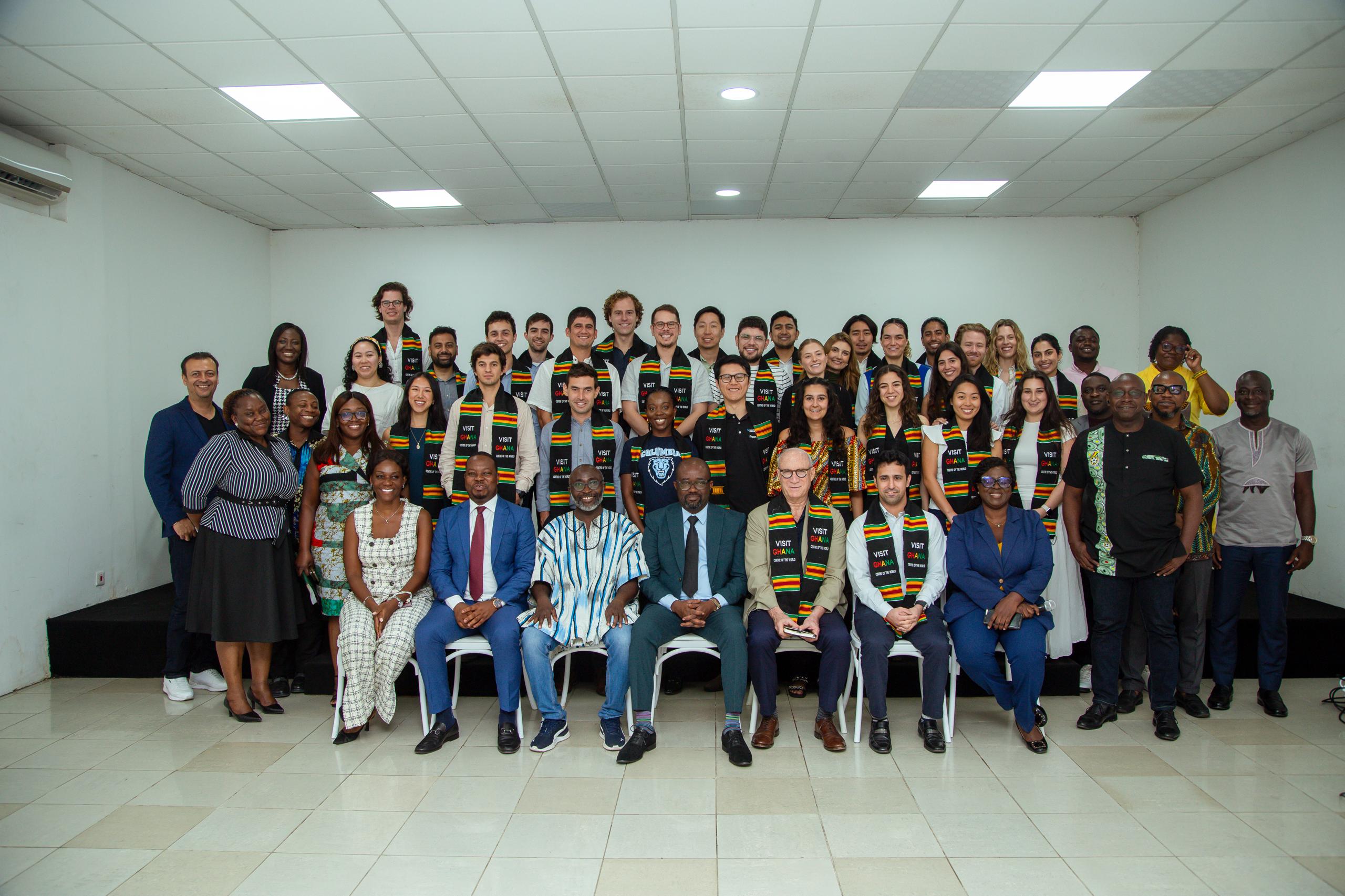 Columbia University MBA delegation engages GFA on Football, Business and Tourism