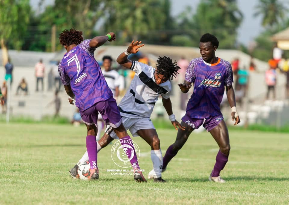 Rospak FC narrow gap with Zone Two leaders Swedru All Blacks after hard fought win